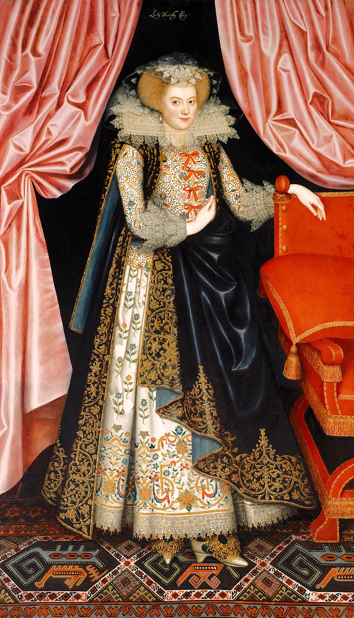 Muhtemelen Elizabeth Cary, kızlık soyadı Tanfield, 1615 dolayları (tuval üzerine yağlı boya) by William Larkin