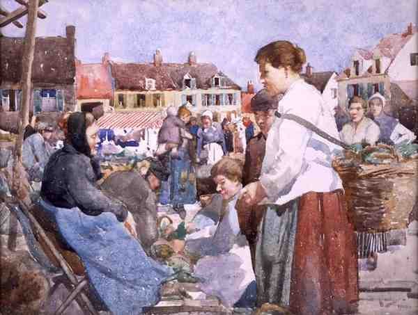 Brittany'de Bir Pazar by William Lee Hankey