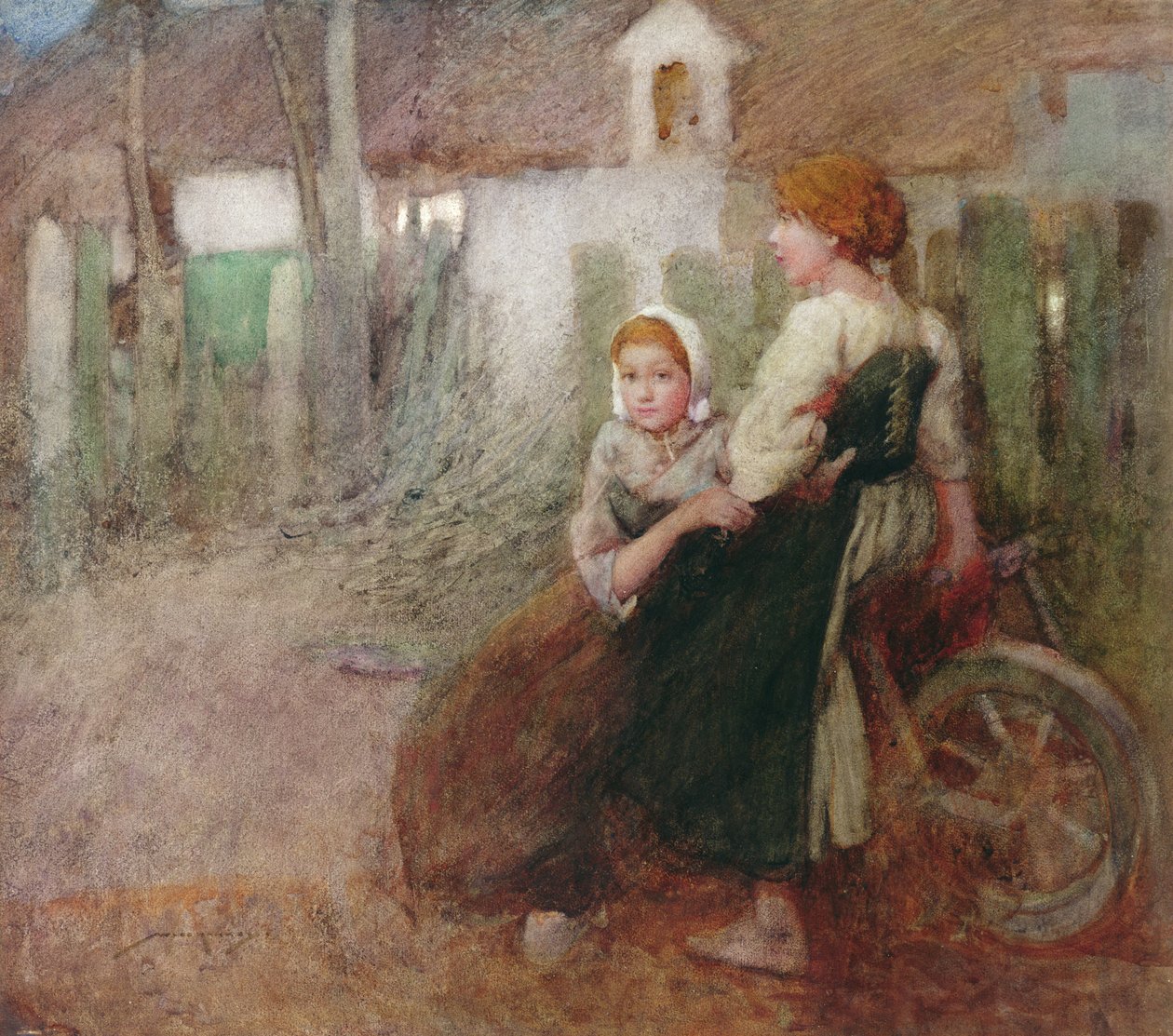 Akşam Işığı (kağıt üzeri sulu boya) by William Lee Hankey