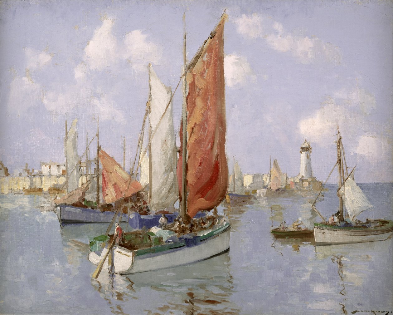 Balıkçı Teknesi, Chareute (tuval üzerine yağlıboya) by William Lee Hankey