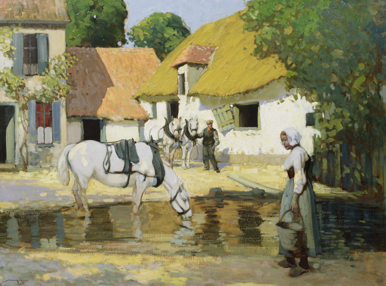 Aşağı Avlu (tuval üzerine yağlıboya) by William Lee Hankey