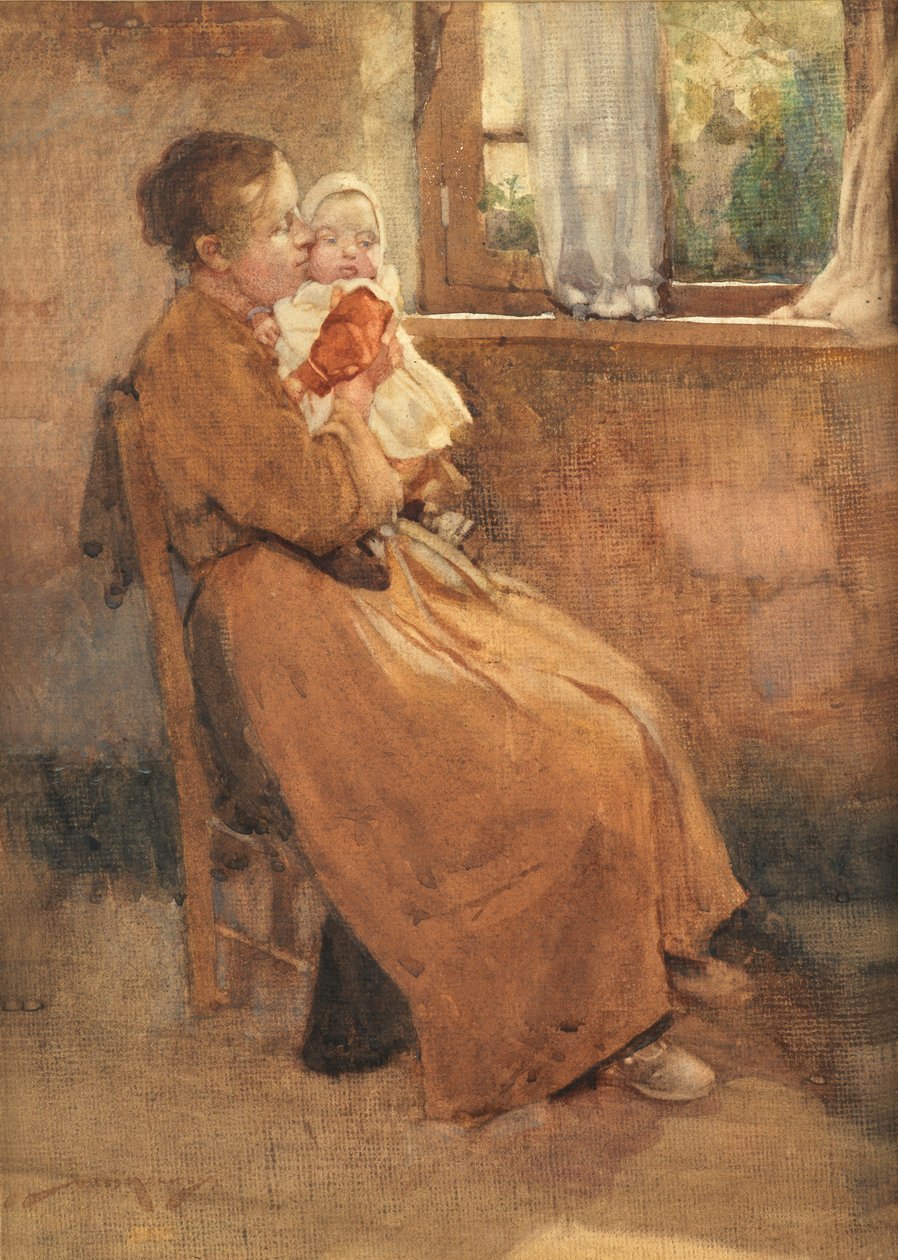 Kulübedeki Işık (kağıt üzerine suluboya) by William Lee Hankey