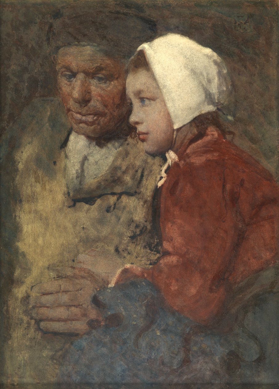 Karşılıklı Destek (arap zamkı ile sulu boya) by William Lee Hankey