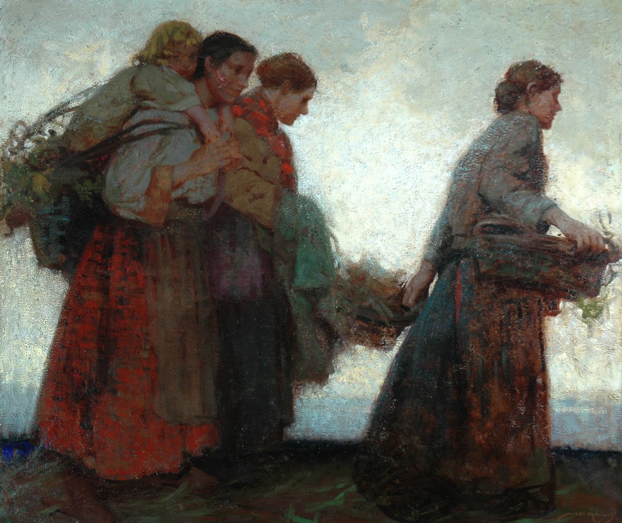 Bentlerde (tuval üzerine yağlıboya) by William Lee Hankey