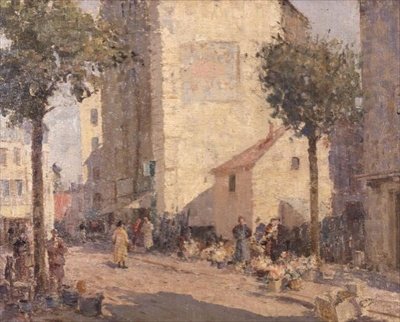 Çanak Çömlek ve Çiçekler, Dieppe by William Lee Hankey
