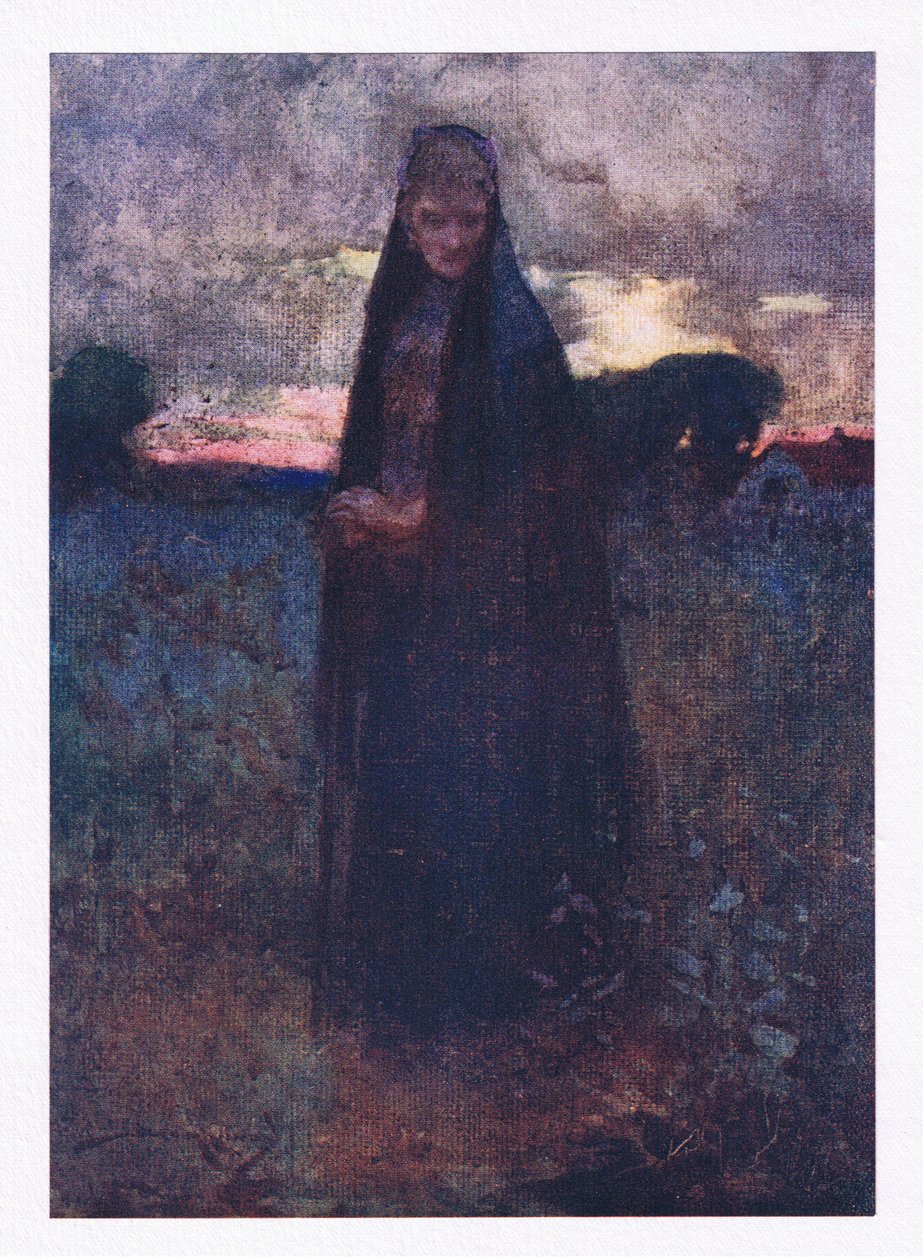 O, dalgın ovanın (renkli lito) hüzünlü tarihçisi olan bütün harabsız trenden sadece ayrıldı. by William Lee Hankey
