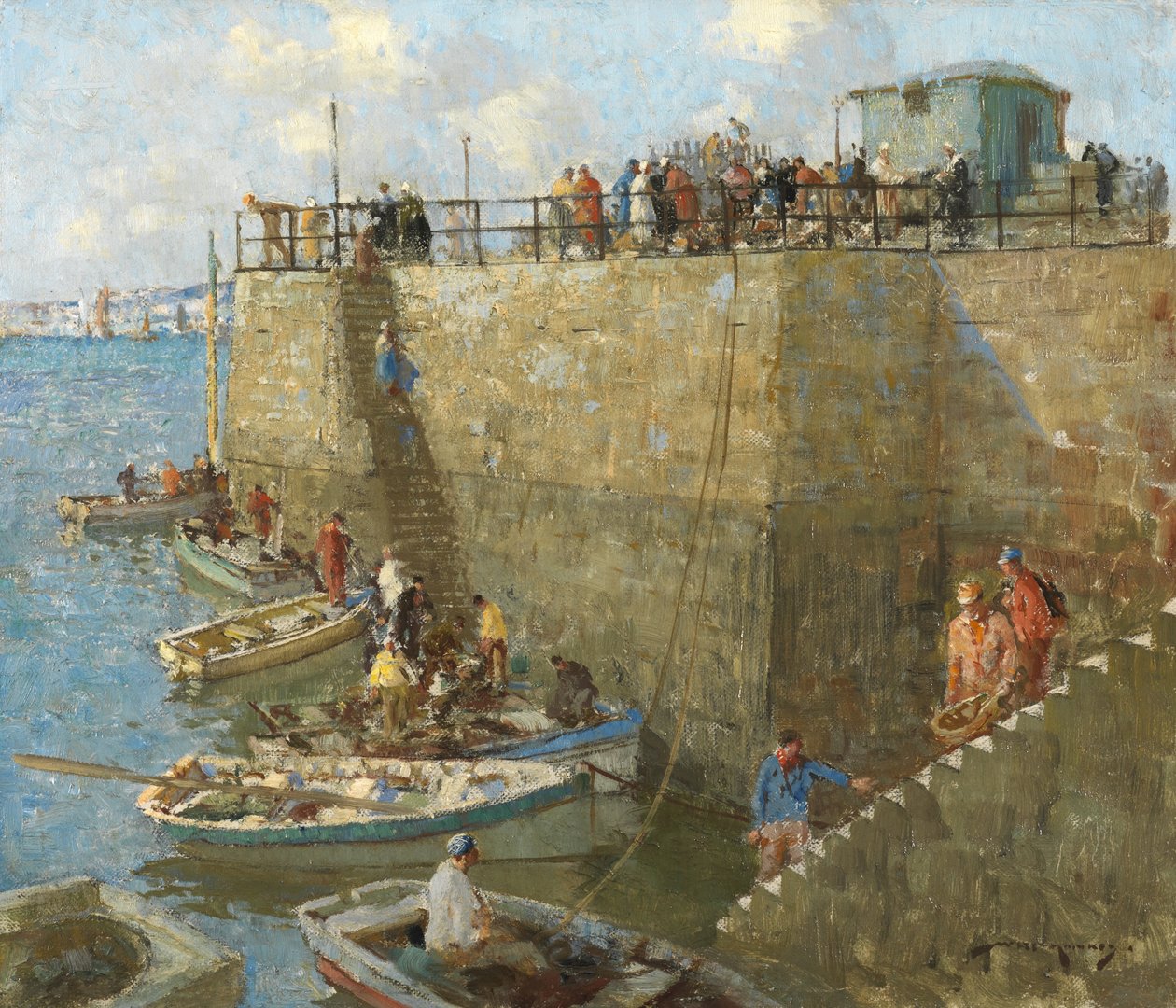 Küçük Tekne, Concarneau (tuval üzerine yağlıboya) by William Lee Hankey