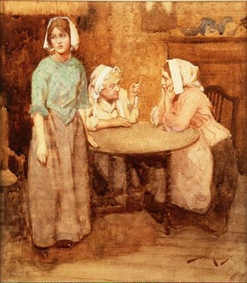 Issız Köy (kağıt üzerine suluboya) by William Lee Hankey