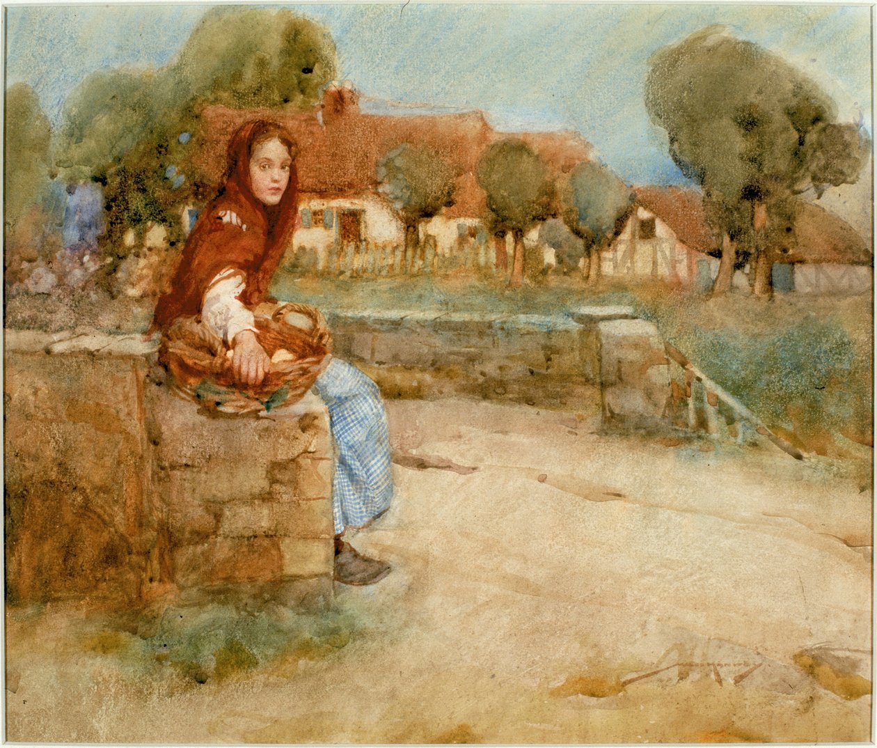 Zaman Gençti (gemide kurşun kalem ve sulu boya) by William Lee Hankey