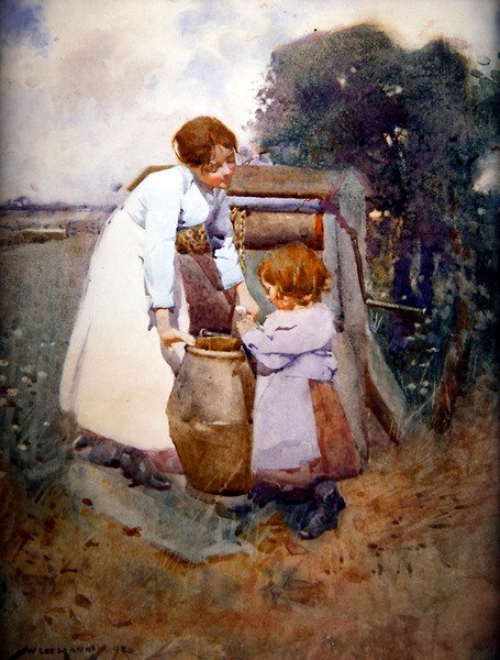 Kuyudaki İki Kız by William Lee Hankey