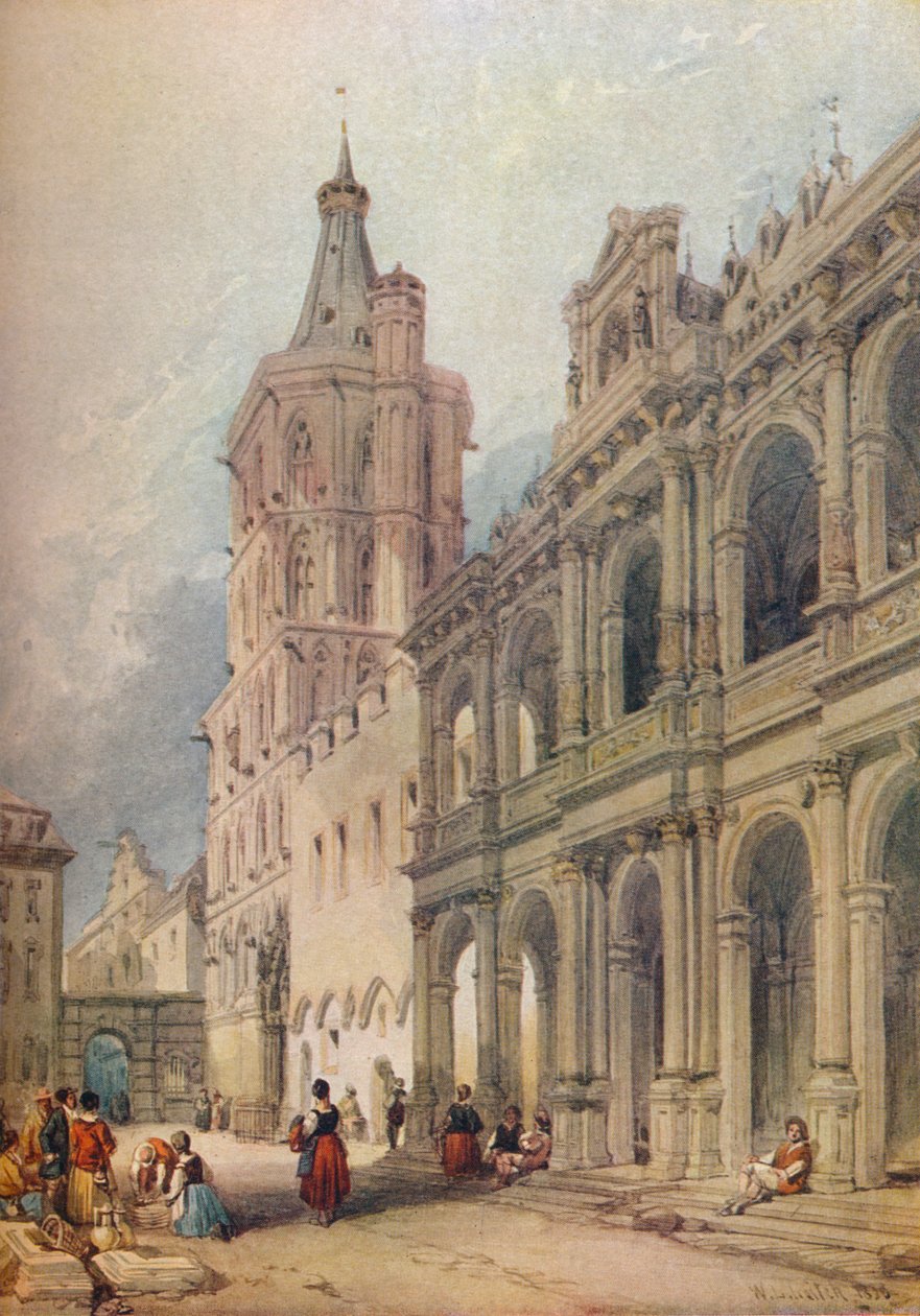 Belediye Binası, Köln, c1841 by William Leighton Leitch