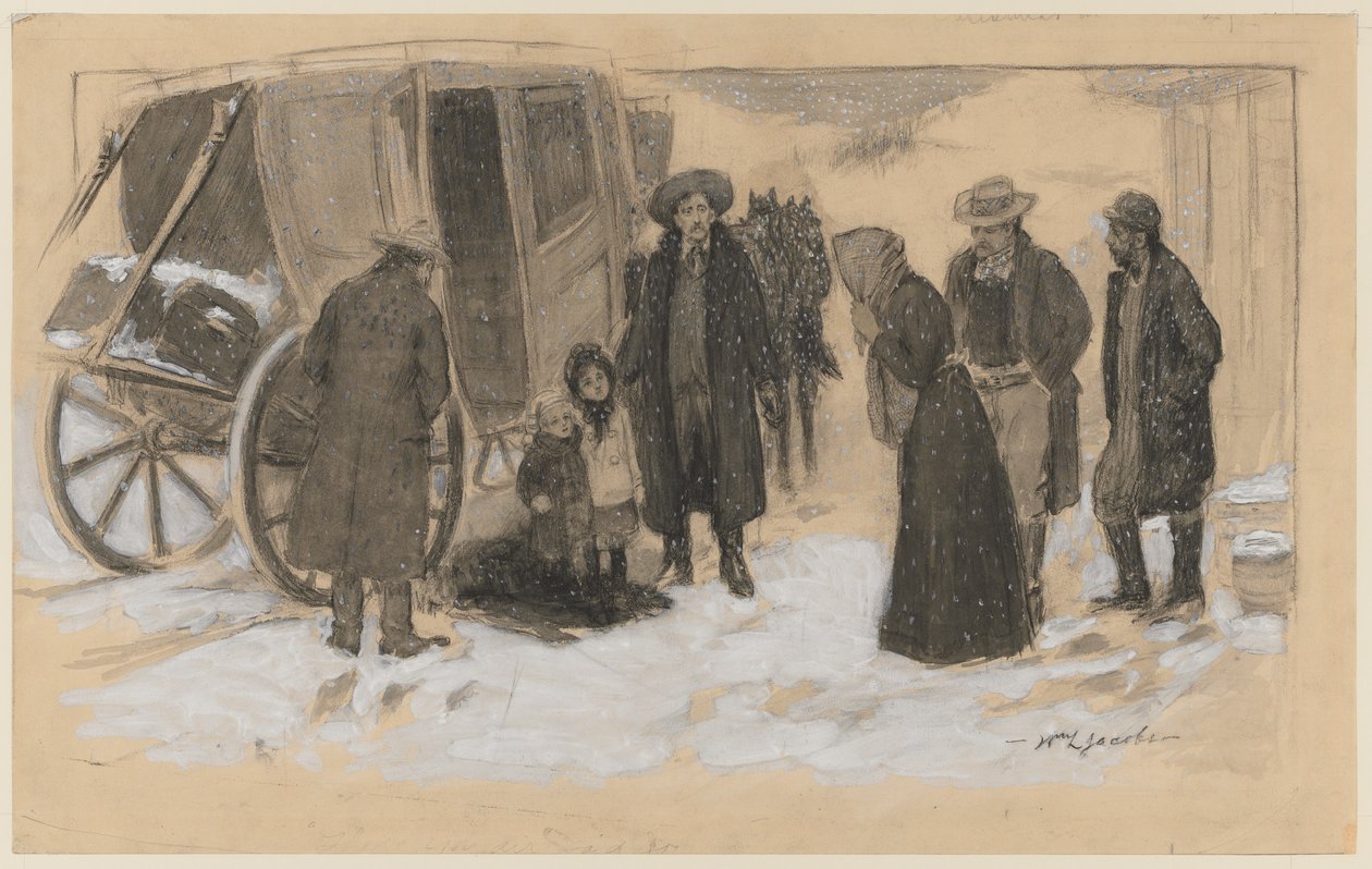 Nehirde Noel için kroki. by William Leroy Jacobs