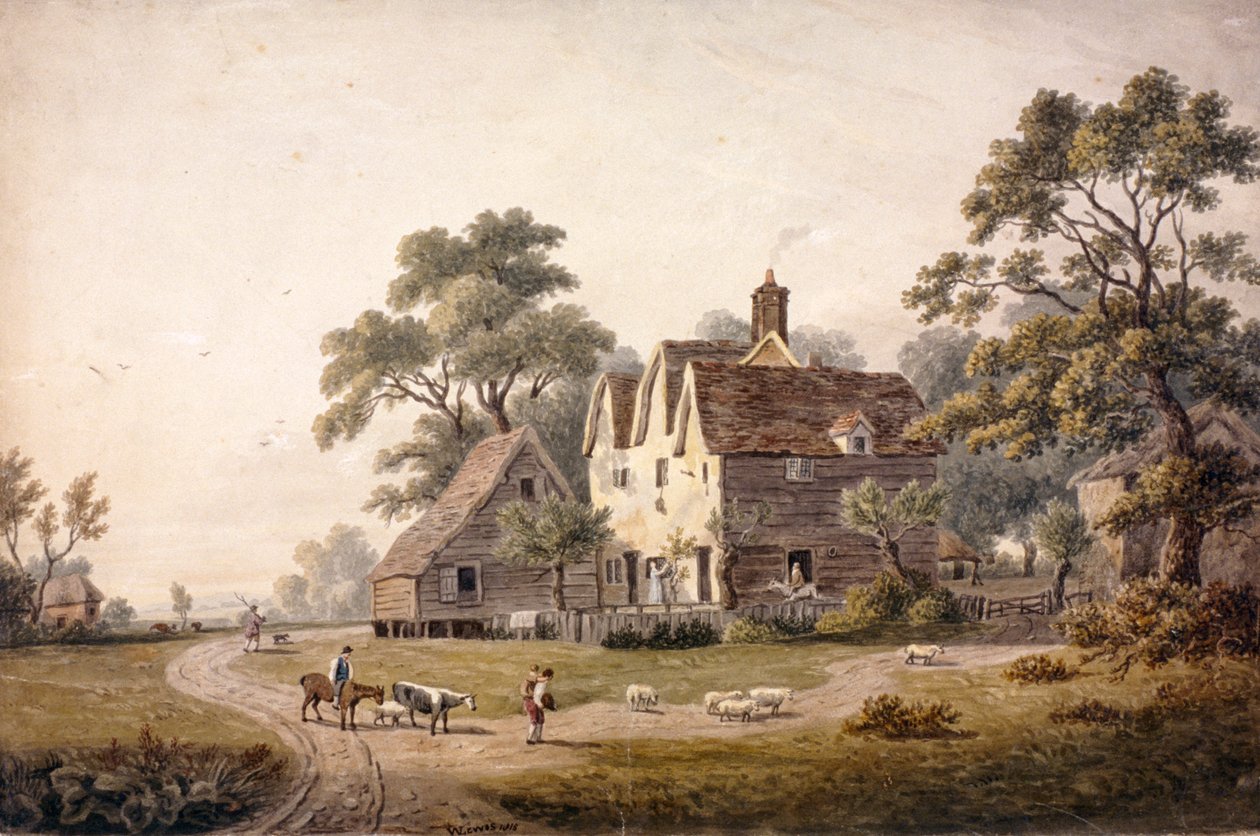 Chingford, Waltham Ormanı, Londra, 1815 by William Lewis
