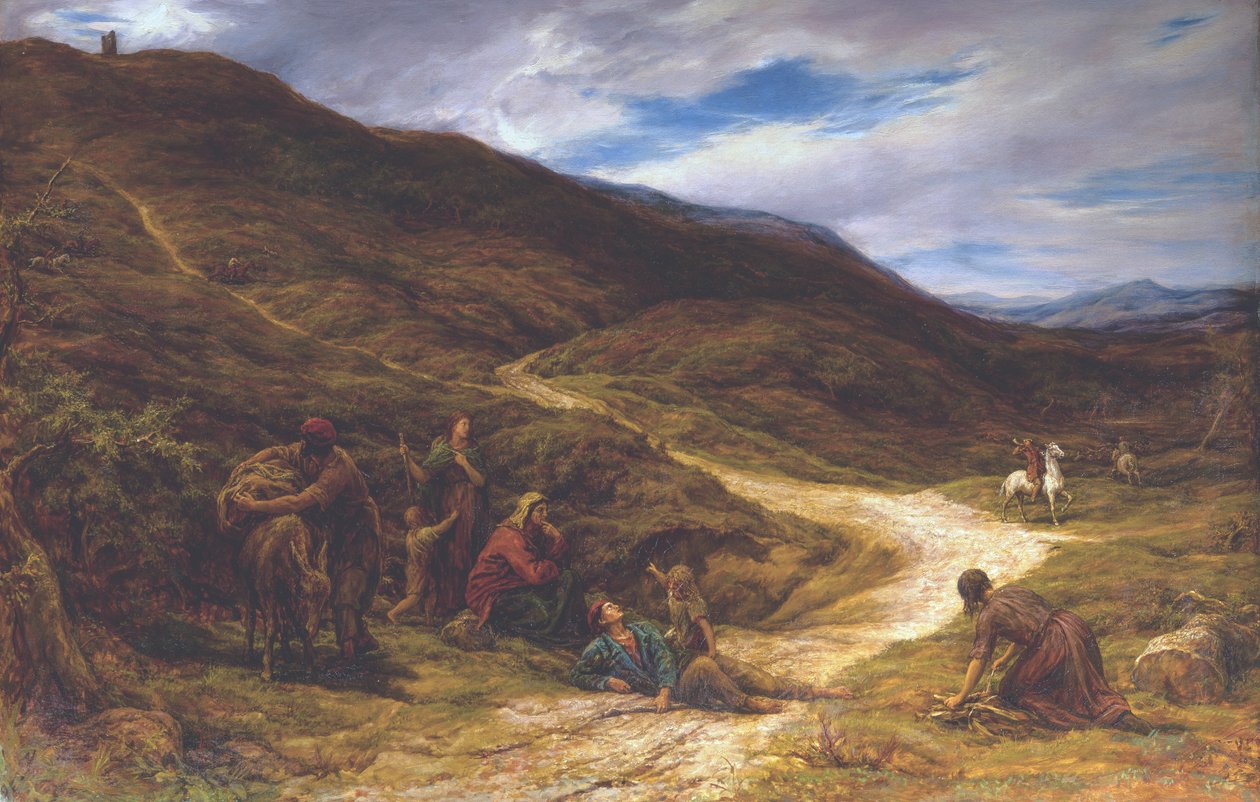 Çalıların Üzerinde "Boru, Boynuz, Dinç, Dinç Boynuz" by William Linnell