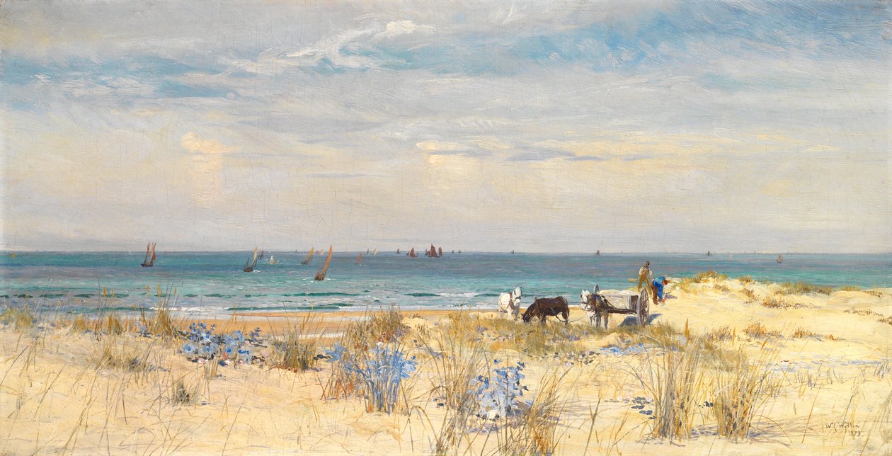 Karanın ve Denizin Hasadı, 1873 by William Lionel Wyllie