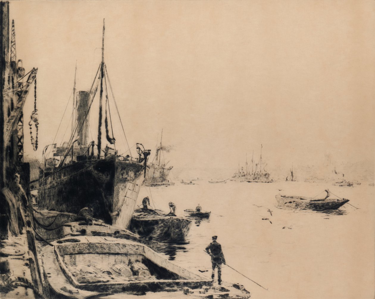Aziz Katherine İskelesi by William Lionel Wyllie