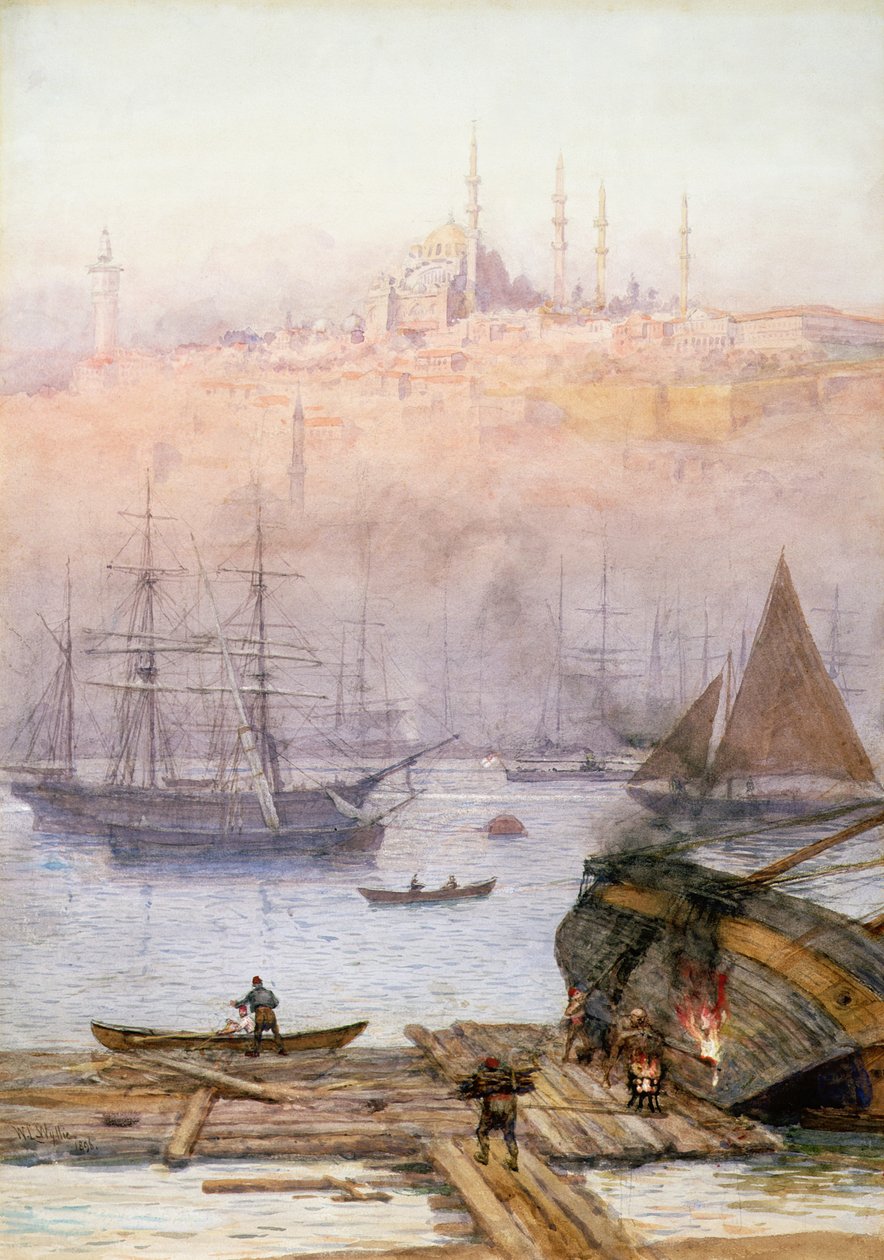 ಗೋಲ್ಡನ್ ಹಾರ್ನ್, 1896 ಟರ್ಕ್ by William Lionel Wyllie