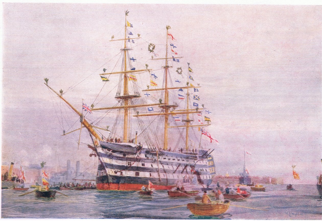 Trafalgar Yıldönümü by William Lionel Wyllie