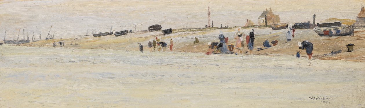 Sahilde Çamaşırcı Kadınlar, 1873 by William Lionel Wyllie