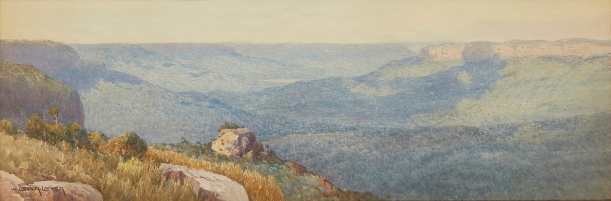 Mavi Dağlar (sulu boya) by William Lister