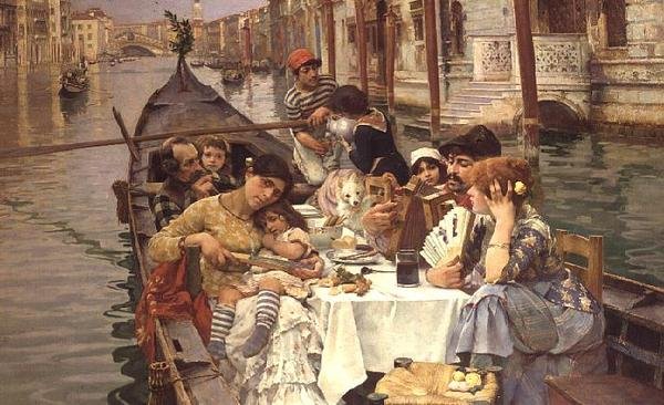 Bir Venedik Al Fresco by William Logsdail