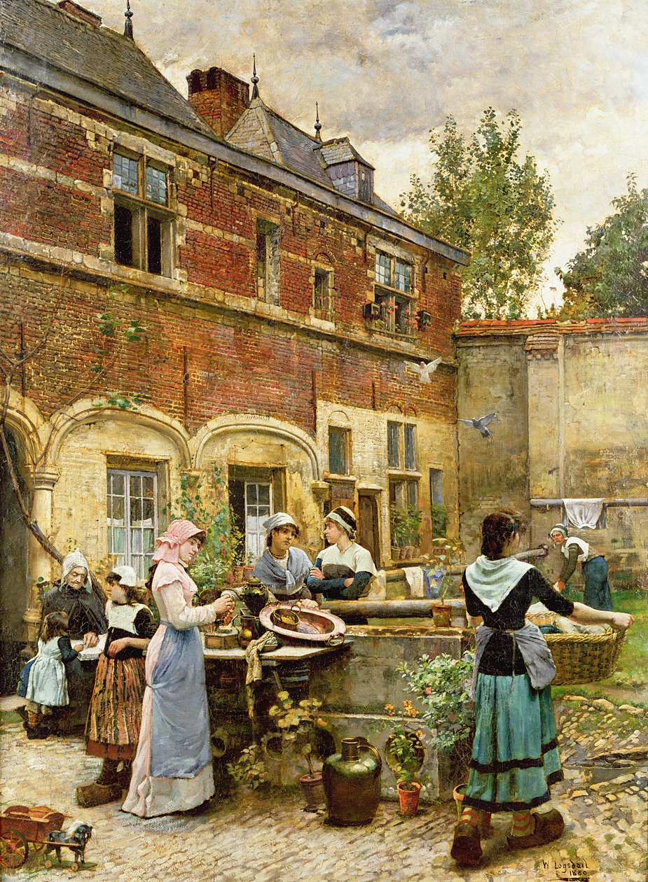 Sadaka Evleri, Anvers, 1880 by William Logsdail