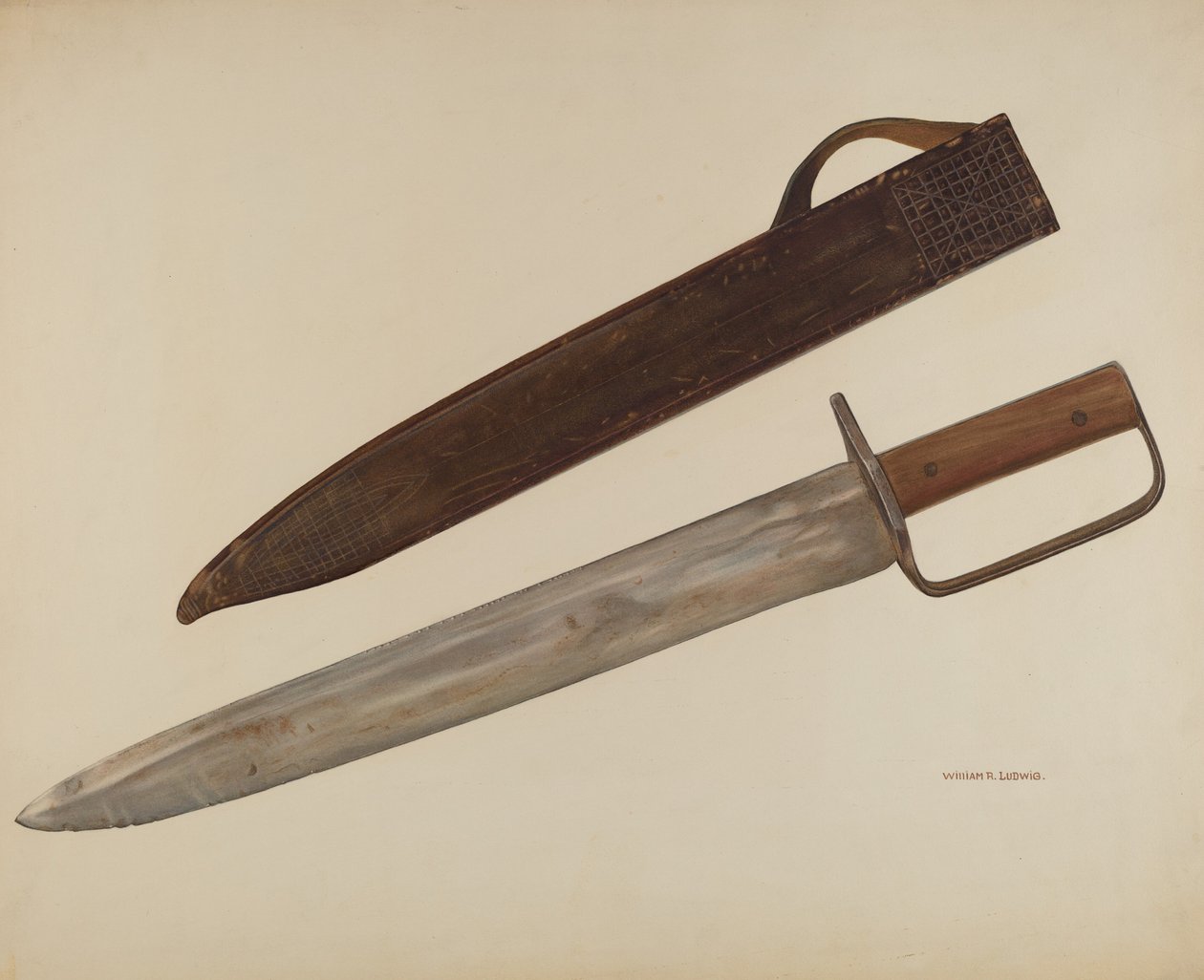 Hendek Bıçağı ve Kılıf, c. 1941. by William Ludwig