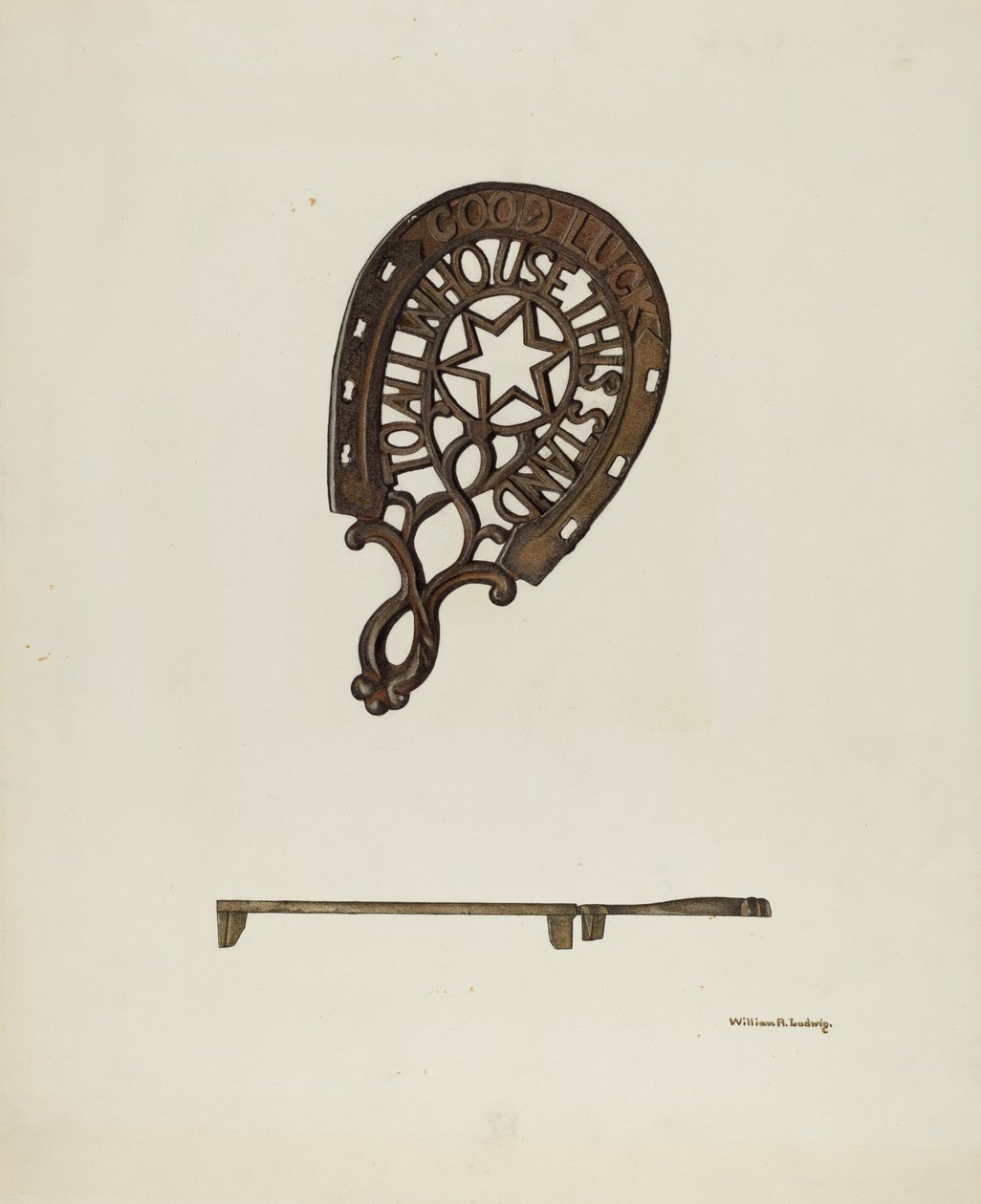 Trivet, ç. 1939. by William Ludwig