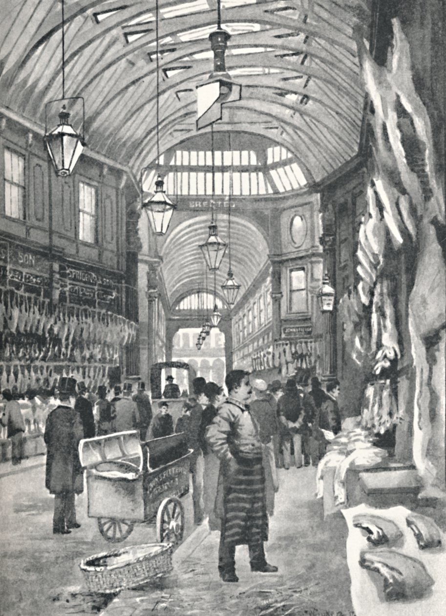 Leadenhall Pazarı, 1891 by William Luker