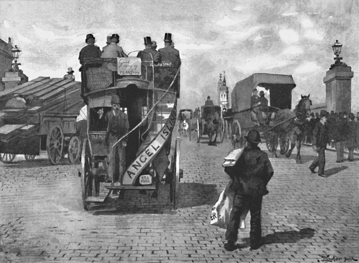 Londra Köprüsü, Güney, 1891 by William Luker