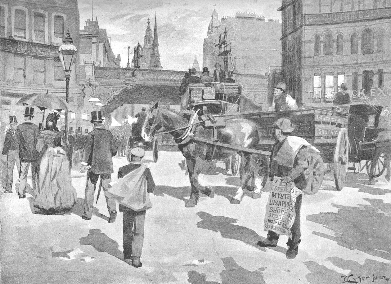 Ludgate Sirki, 1891 by William Luker