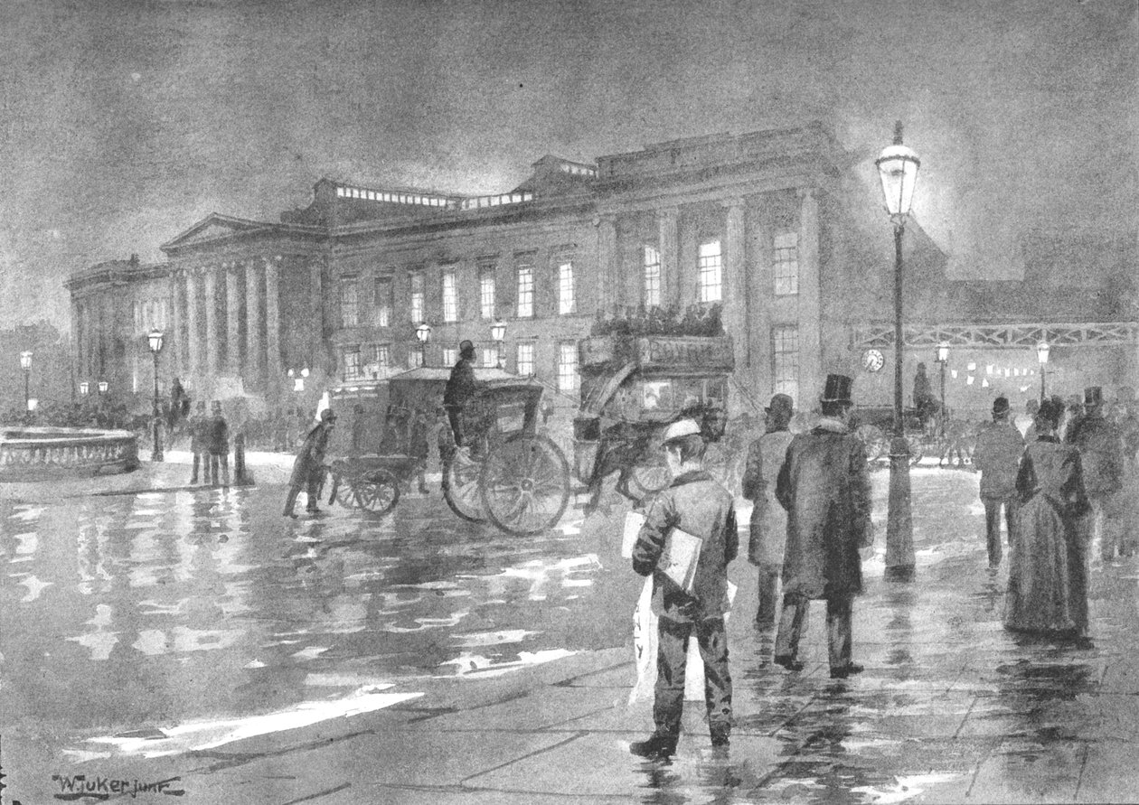 Genel Postane - Gece, 1891 by William Luker