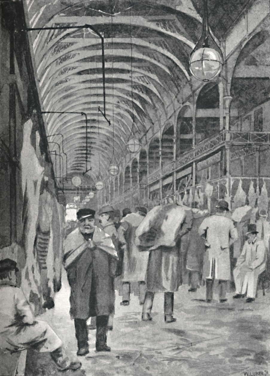 Metropolitan Et Pazarı, Smithfield, 1891 by William Luker