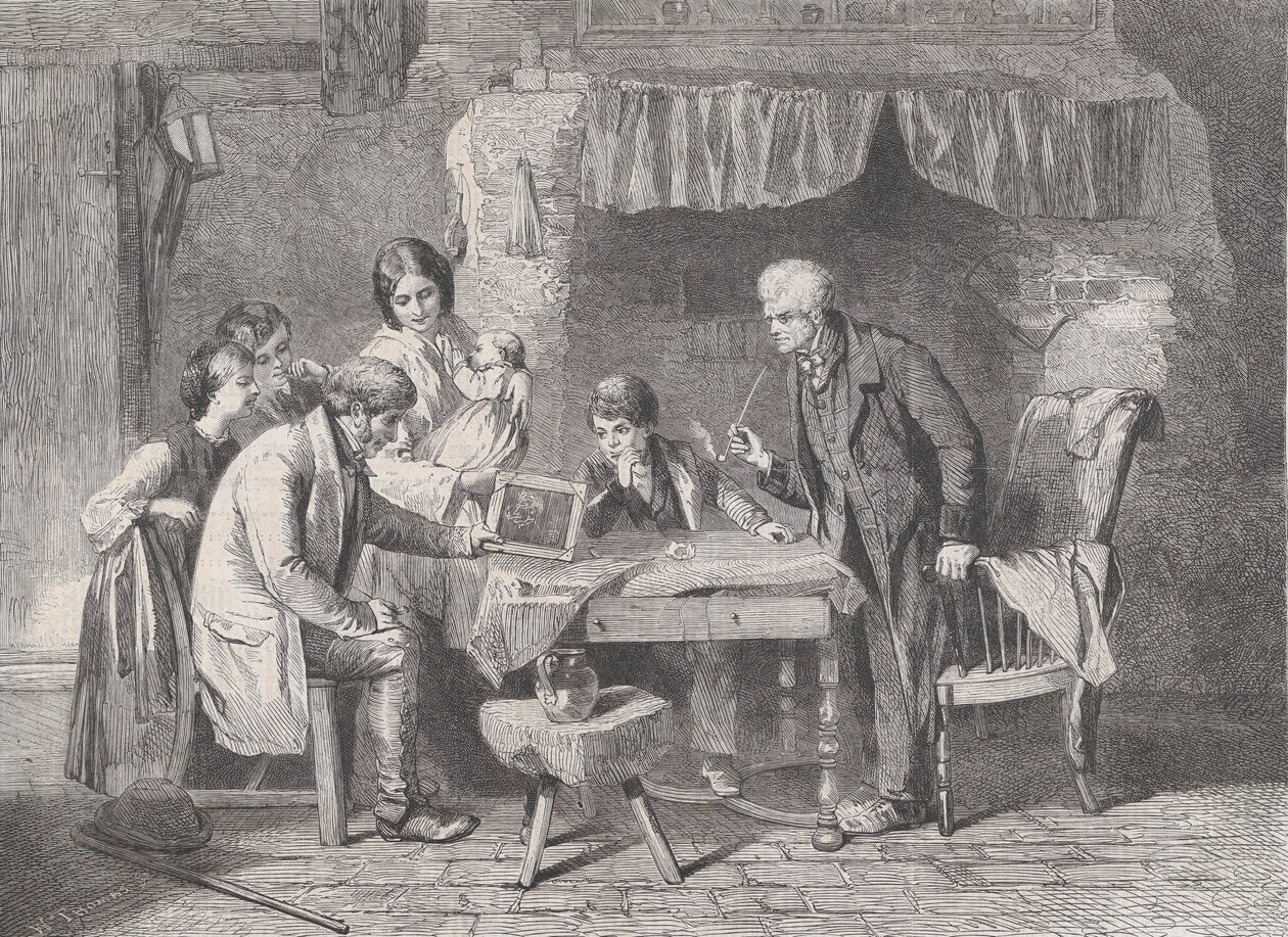 Büyükbabanın Portresi, Illustrated London News, 4 Ocak 1862. by William Luson Thomas
