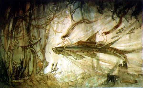 Yarış (kalem ve mürekkep, kağıt üzerine sulu boya) by William M. Timlin