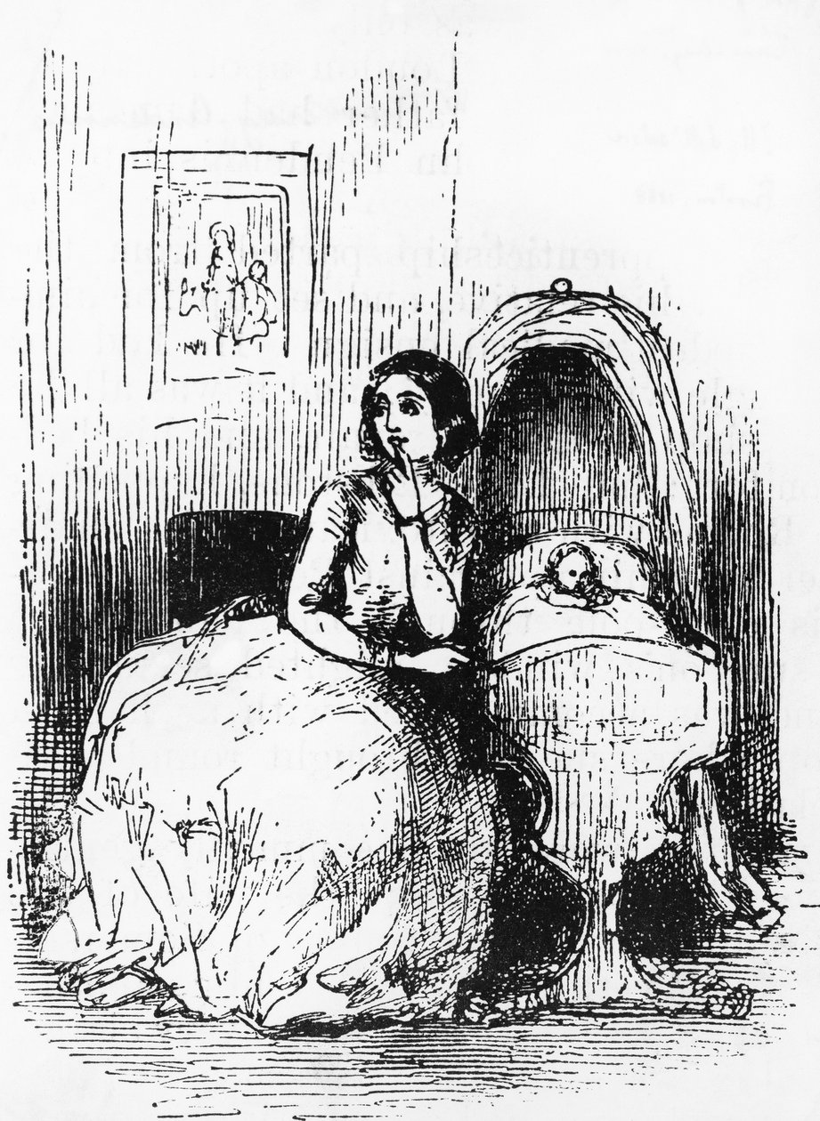 Pendennis Tarihi, Talihleri ve Talihsizlikleri, Dostları ve En Büyük Düşmanı için İllüstrasyon, William Makepeace Thackeray'ın (1811-1863) romanı, William Makepeace Thackeray'ın (1811-1863) çizim üstüne gravür, 1888'de yayınlandı, Boston by William Makepeace Thackeray