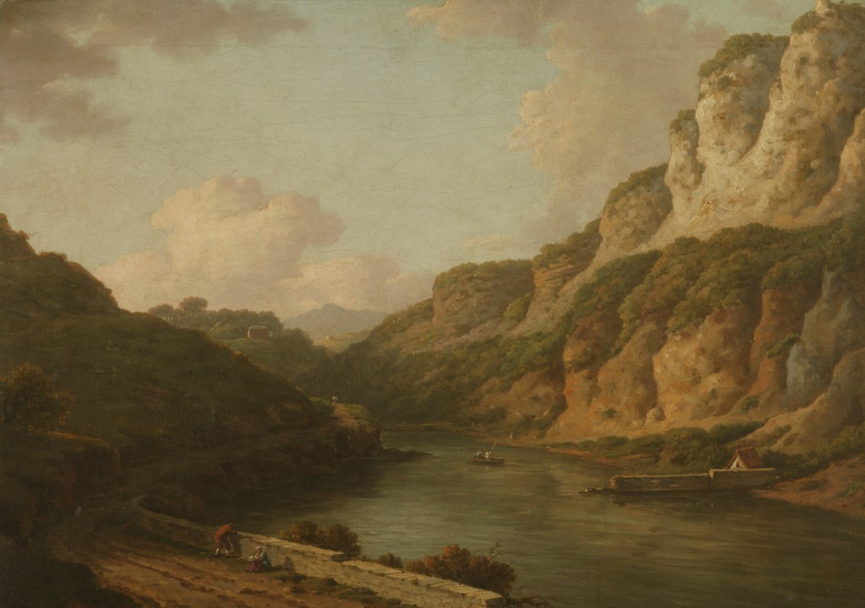 Matlock, Derbyshire, 1780 dolayları (tuval üzerine yağlıboya) by William Marlow