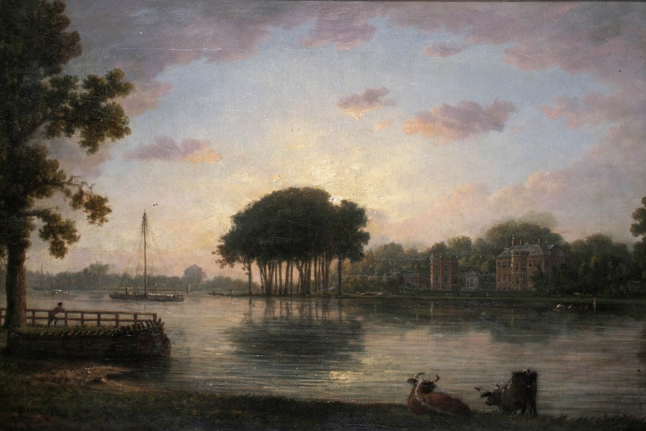 Orleans Evi, Twickenham, Middlesex, 1800 dolayları by William Marlow
