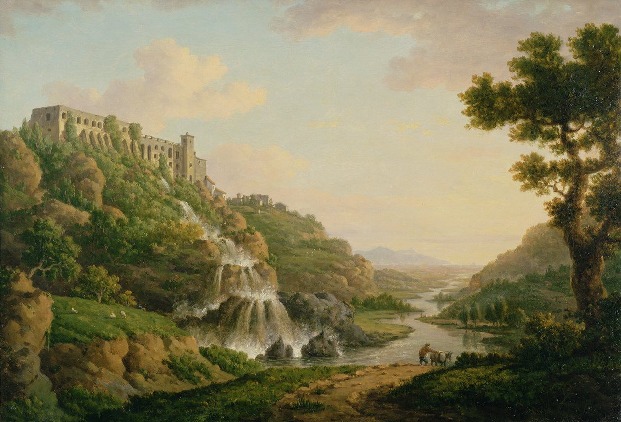 Maecenas Tivoli Villası, 1770 dolayları (sulu boya) by William Marlow