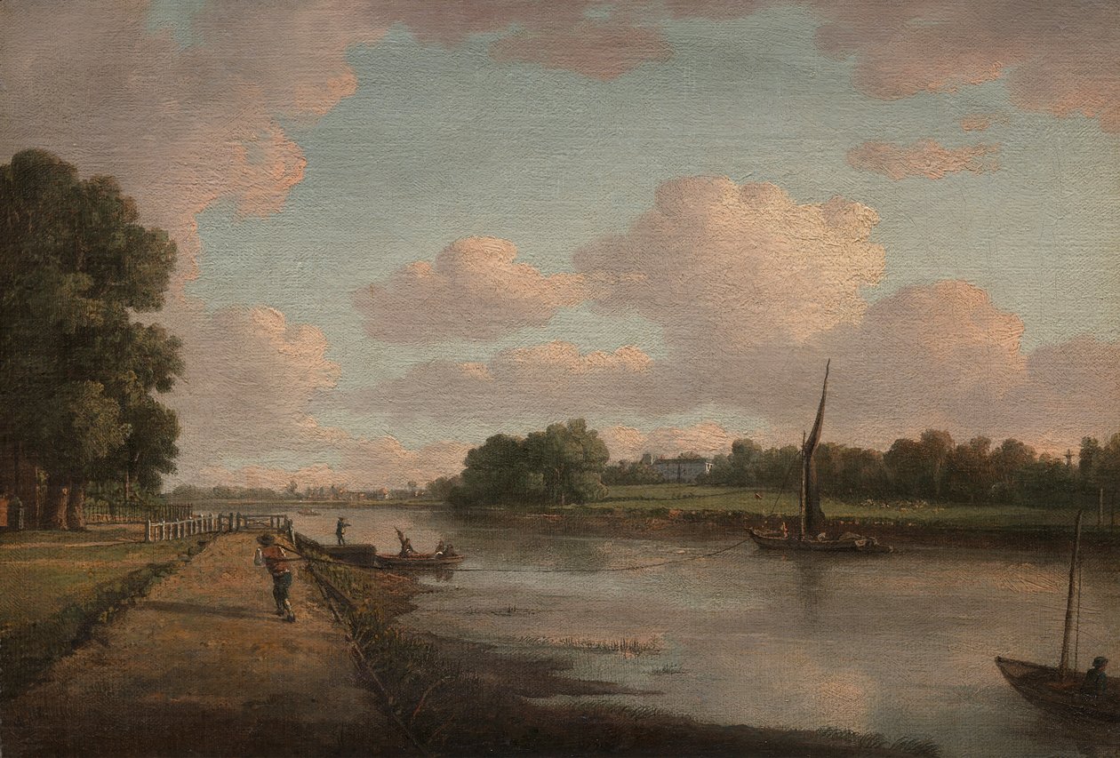 Richmond'da Thames Nehri üzerinde görüntüle by William Marlow