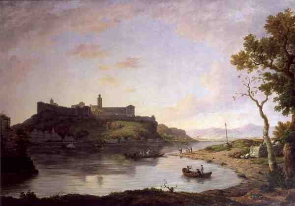 Ville Neuve - Vis a Vis Avignon (tuval üzerine yağlı boya) by William Marlow