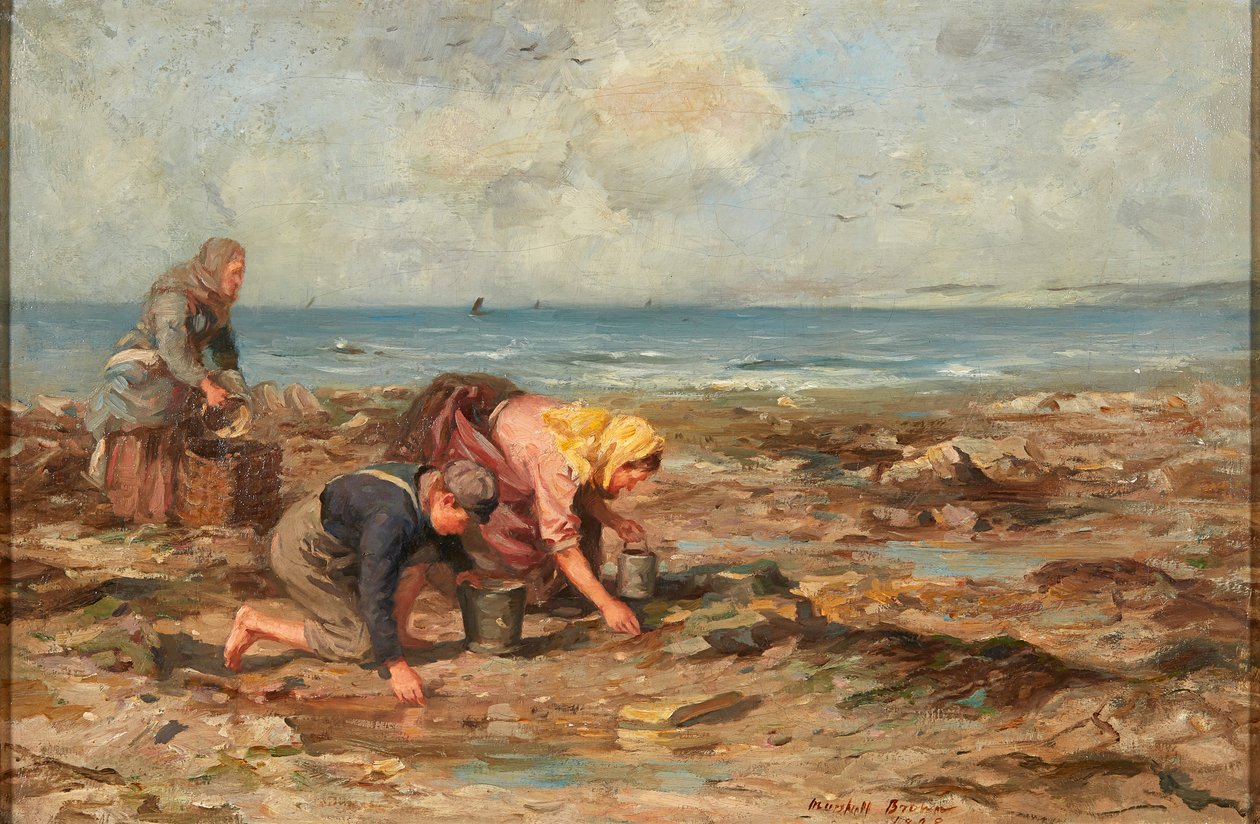 Midye Toplayıcılar (tuval üzerine yağlı boya) by William Marshall Brown