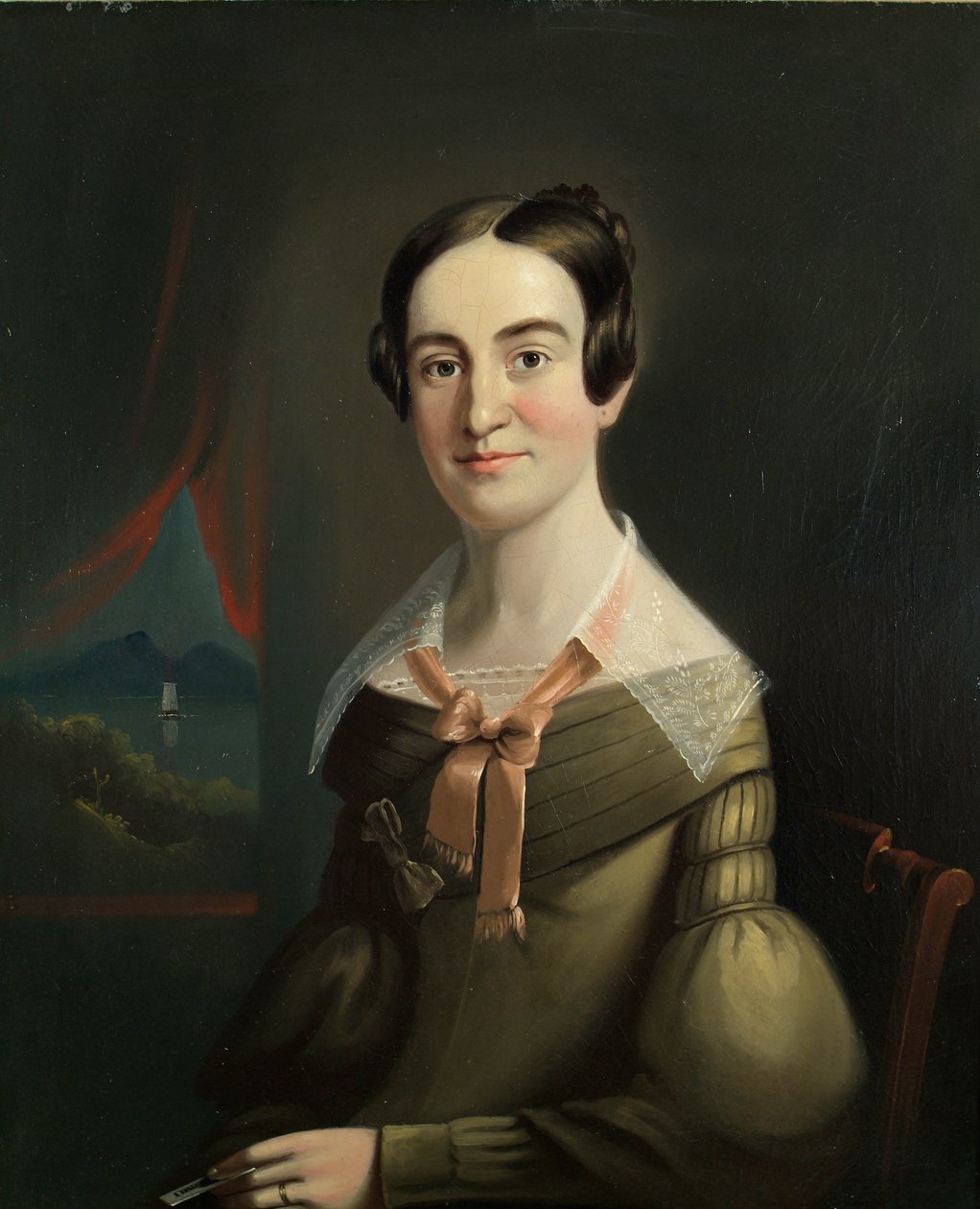 Bayan Eunice Portland Salonu, Maine, 1839 by William Matthew Prior