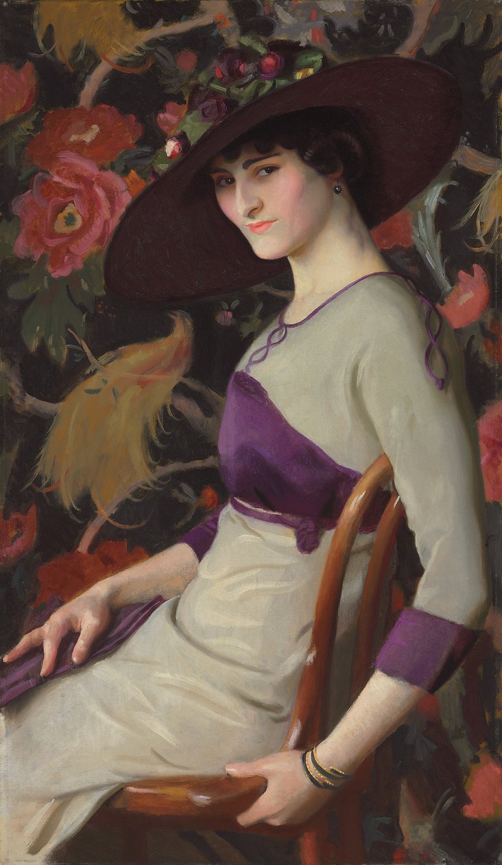 Rus; La Russe (tuval üzerine yağlı boya) by William McGregor Paxton
