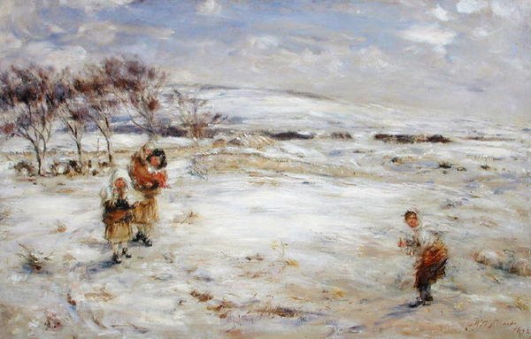 Nisan ayında kar (tuval üzerine yağlı boya) by William McTaggart