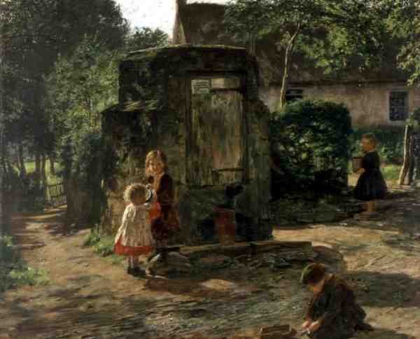 Eski Pompa Kuyusu, c.1862-63 (tuval üzerine yağlı boya) by William McTaggart