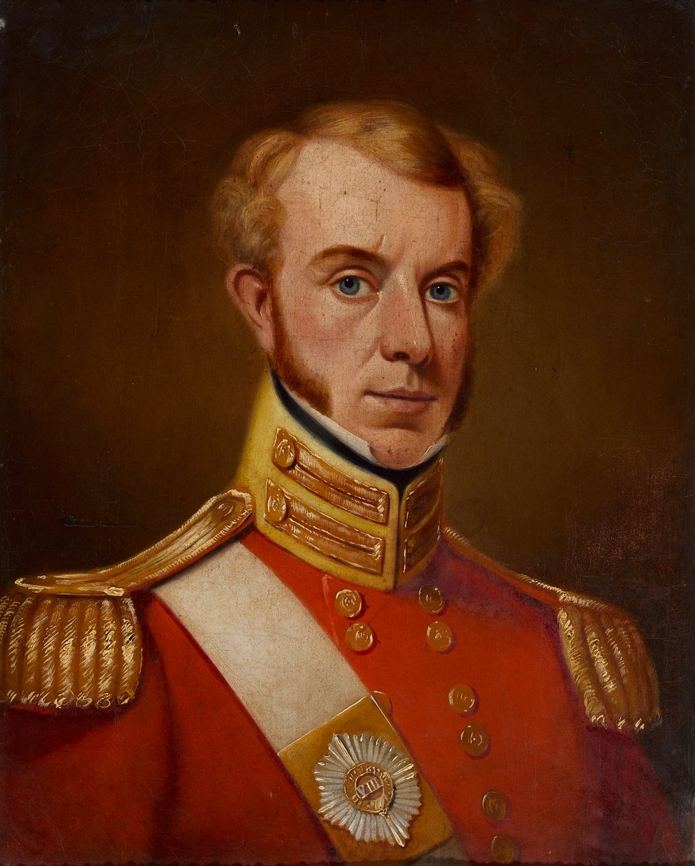 Yarbay (daha sonra Yarbay) George Talbot, 8. Bengal Yerli Piyade by William Melville