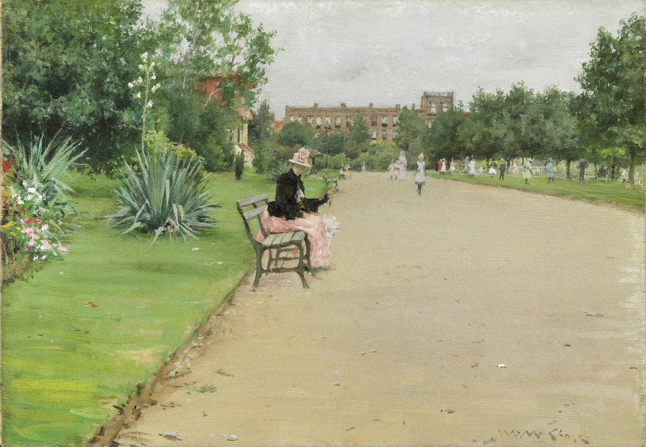 Bir Şehir Parkı, c.1887 by William Merritt Chase