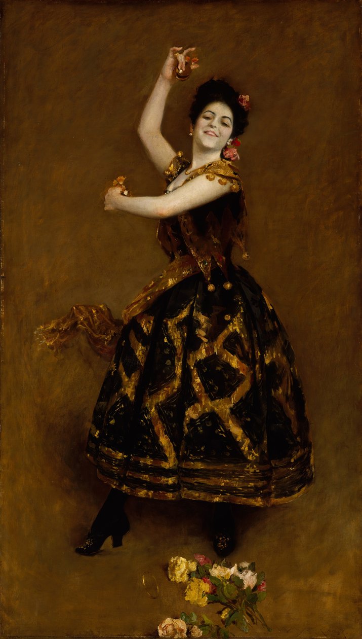 Carmencita, 1890. by William Merritt Chase