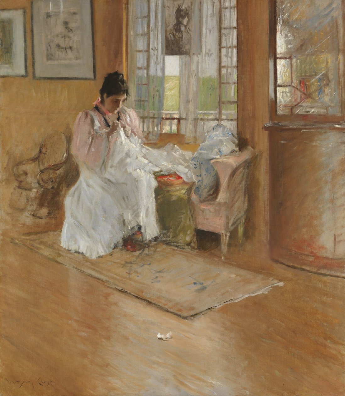 Küçük için, c.1896 (tuval üzerine yağlı boya) by William Merritt Chase